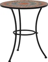 vidaXL 3-tlg. Oranžová/Grau keramická mozaika Bistro-Set