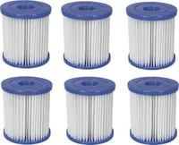 6x Bestway Filterkartusche Gr. 1 für Quick Up Pool Filterpatrone 58093