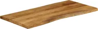 vidaXL Tischplatte mit Baumkante 100x60x2,5 cm Massivholz Mango