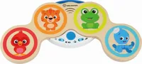 Hape E11650 Babytrommler für Kleinkinder ab 6 Monaten Schlagzeug Touch Holz/Kunststoff