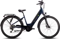 SAXONETTE E-Bike Premium Sport , 10 Gang, Kettenschaltung, Mittelmotor, 522 Wh Akku, Pedelec, Elektrofahrrad, Trekkingrad (Ramenhöhe 45, nightblue)