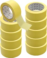 ARLI 10x Abdeckklebeband Kreppband 48 mm x 50 m Krepp 262 Malerkrepp Malerband Kreppklebeband