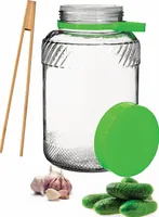 5L Einweckglas mit Zangen Gurkenglas Einmachglas Einmachgläser Glasballon