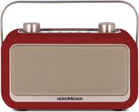 Transita 30 portables Digitalradio (Kopfhöreranschluss, DAB+, UKW, Bluetooth-Audiostreaming, Wecker, Uhrzeit, Favoritenspeicher, LCD Display), Farbe:rot