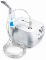 Inhalátor pro děti a dospělé Aerosolová terapie Nebuliser Inhalační kompresor 3x Nebuliser White