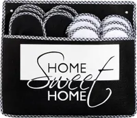ONVAYA® ABS papuče pre hostí | Home Sweet Home | sada 6 kusov | protišmyková podrážka | papuče | plstené papuče | veľkosť 36-45 | papuče pre hostí