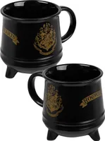 Harry Potter Tasse in Geschenkbox - Hogwarts Zauberkessel Hexenkessel Kaffeetasse Kaffeebecher aus Keramik Schwarz 450 ml