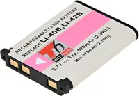 Batéria T6 Power pre Fuji FinePix Z700EXR, Li-Ion, 3,7 V, 620 mAh (2,3 Wh), čierna
