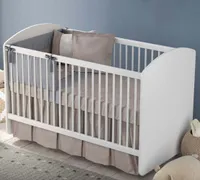 Cilek Babybett Schaukelbett 70x130cm Weiß, Matratze:mit