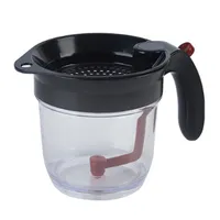 Fett-Trennkanne für Bratensaft 1 L, Kunststoff, Transparent