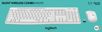 Logitech MK295 Silent Wireless Combo - plná veľkosť (100%) - USB - QWERTZ - biela - myš je súčasťou balenia