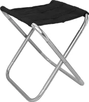 MidGard Campinghocker, ultraleichter Falthocker aus Aluminium bis 80 kg belastbar! Silber