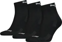 Puma - Cushioned Quarter Socks 3P - Skarpety za kostkę czarne