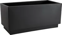 VIVANNO Pflanztrog Zink MAXI Kasten, Anthrazit matt - 80x37x37 cm