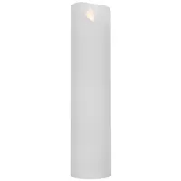 LED sviečka z pravého vosku, teplá biela LED 20 cm