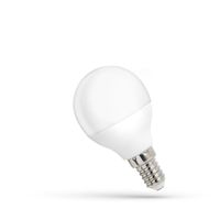 LED E14 4W 230V AC Teplá bílá BALL 320 lumenů 160°