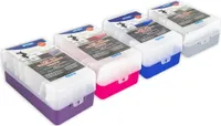 6x Lernbox / Karteikasten / A7 / farbig sortiert