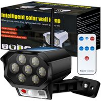Atrapa kamery so solárnou lampou LED monitorovacia kamera Atrapa poplašného systému CCTV kamera Vodotesné vnútorné a vonkajšie Retoo