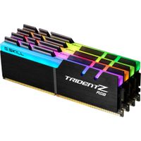 G.Skill Trident Z RGB F4-3600C18Q-64GTZR Speichermodul 64 GB 4 x 16 GB DDR4 3600 MHz  G.SKILL RAM-Speicher: 64 GB, Komponente für: PC / Server, Speicherlayout (Module x Größe): 4 x 16 GB, Interner Speichertyp: DDR4, Speichertaktfrequenz: 3600 MHz, Memory Formfaktor: 288-pin DIMM, ECC: Nein