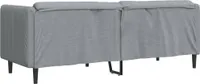 vidaXL Sofa 3-Sitzer Hellgrau Stoff