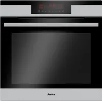Amica EBPX 946 610 E Einbau-Elektrobackofen, Edelstahldekor, 77 l Volumen, 59,5 cm Breite, Energieklasse A+, Ober-/Unterhitze + Umluft, Hitzeschutz-TÃ1/4r, Selbstreinigungsfunktion, Display, integrierte Uhr