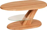 Funktionstisch Carlynne höhenverstellbar 100 x 65 x 48-65 Couchtisch Massivholz Kernbuche 16100