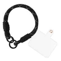 Avizar, Handyarmband Kurze Handgelenk-Schlaufe Nylon, Schwarz