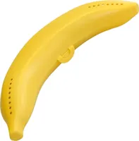 Fackelmann Bananentresor, Aufbewahrungsbox für Bananen, robuster Behälter aus Kunststoff (Farbe: Gelb)