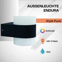 Ledvance Außenleuchte Endura Style Updown dunkelgrau Up- & Downlight