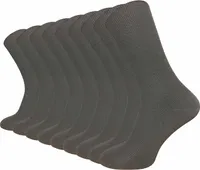 Gawilo  Venensocken ohne Gummi & ohne Naht | Ohne einschneidenden Abschlussbund | Damen & Herren (9 Paar), Grau / 47 - 50