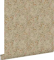 ESTAhome Tapeta květiny béžová - 139701 - 0,53 x 10,05 m