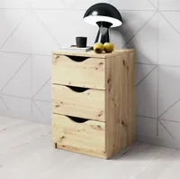 Nachttisch Nachtkonsole Nako Nachtkommode "Luki II" Artisan Eiche Nachbildung