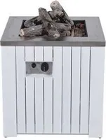 Cozy Living sfeerhaard Faro mat wit alu/ 60x60/ DE