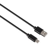 Hama 00200907, 0,9 m, USB C, USB A, USB 2.0, 480 Mbit/s, Schwarz