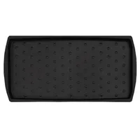 e-floor Schuhablage 38x73 cm Soho Schwarz – Wasserdichte, pflegeleicht, Kunststoffmatte schützt Böden vor Schmutz & Wasser, hält 3 Paar Schuhe