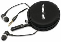 Grundig In-Ear Headset mit Flachkabel 86351, schwarz