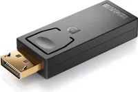 deleyCON Displayport zu HDMI Adapter 4K UHD 2160p - Kabel Adapter Stecker DP Displayport-Stecker zu HDMI-Buchse Vergoldete Kontakte für TV Beamer Computer Laptop Notebook