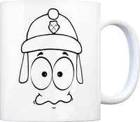 Tassengesichter Kaffeebecher mit Feuerwehr Motiv Tasse Kaffeebecher