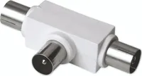 HAMA Antennenverteiler für Radio, 2-fach, Koaxstecker/ 2x Koaxkupplung