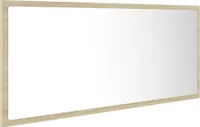 vidaXL LED koupelnové zrcadlo Sonoma Oak 100x8,5x37 cm Akryl