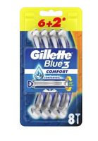 Gillette Blue 3 Comfort Jednorazowe maszynki do golenia, 8 sztuk (PRODUKT Z NIEMIEC)