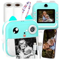 Kinderkamera, Sofortbildkamera, Kamera für Kinder, 1080P Digitalkamera mit 2,4 Zoll Bildschirm, Kamera Kinder sofortdruck mit Druckpapier, 32G Karte
