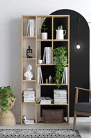 Skye Decor, Demios- Demios MRD, Saphireich, Bücherregale, 170x75x18 cm, 100% Melaminbeschichtete Partikelplatte