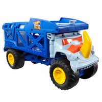 Hot Wheels Monster Trucks Transporter Nashorn, Schlepper, Geschenk für Kinder ab 3 Jahren