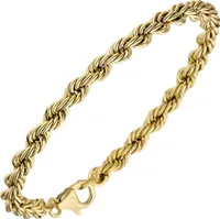 5,4mm Kordelarmband Armband Armkette Armschmuck aus 585 Gold Gelbgold 19cm