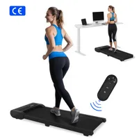 Bieżnia do chodzenia FlexiSpot do domu i biura do 120 kg, cicha bieżnia 1-6 km/h, przenośna bieżnia 2 w 1 z pilotem i diodą LED