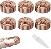 Ersatzköpfe Kompatible mit Finishing Touch Flawless Generación 2 Elektrorasierer für Lippen Kinn Wangen und Stifte da Poweka (6 Stück)