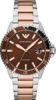 Armani Multicolor Edelstahlwache für stilvolles Aussehen