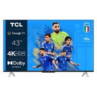 TCL 43P638 LED Fernseher 43 Zoll 4K UHD HDR Smart TV Sprachsteuerung TV EEK: F