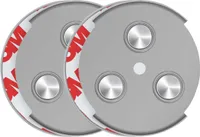 SAVS RMAX-45 Magnethalterung Rauchmelder Magnethalter 45mm - 2 Stück Set - Magnetbefestigung für Feuermelder - Brandmelder Magnetplatten Halterung